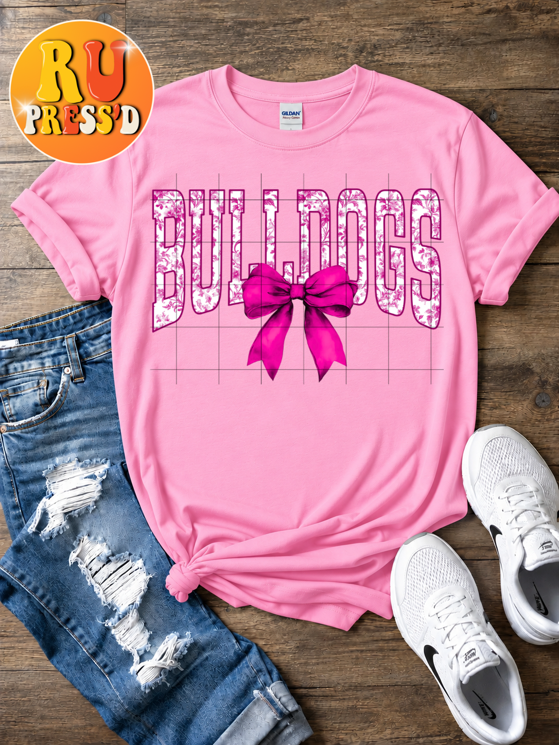 Bulldogs Pink Bow