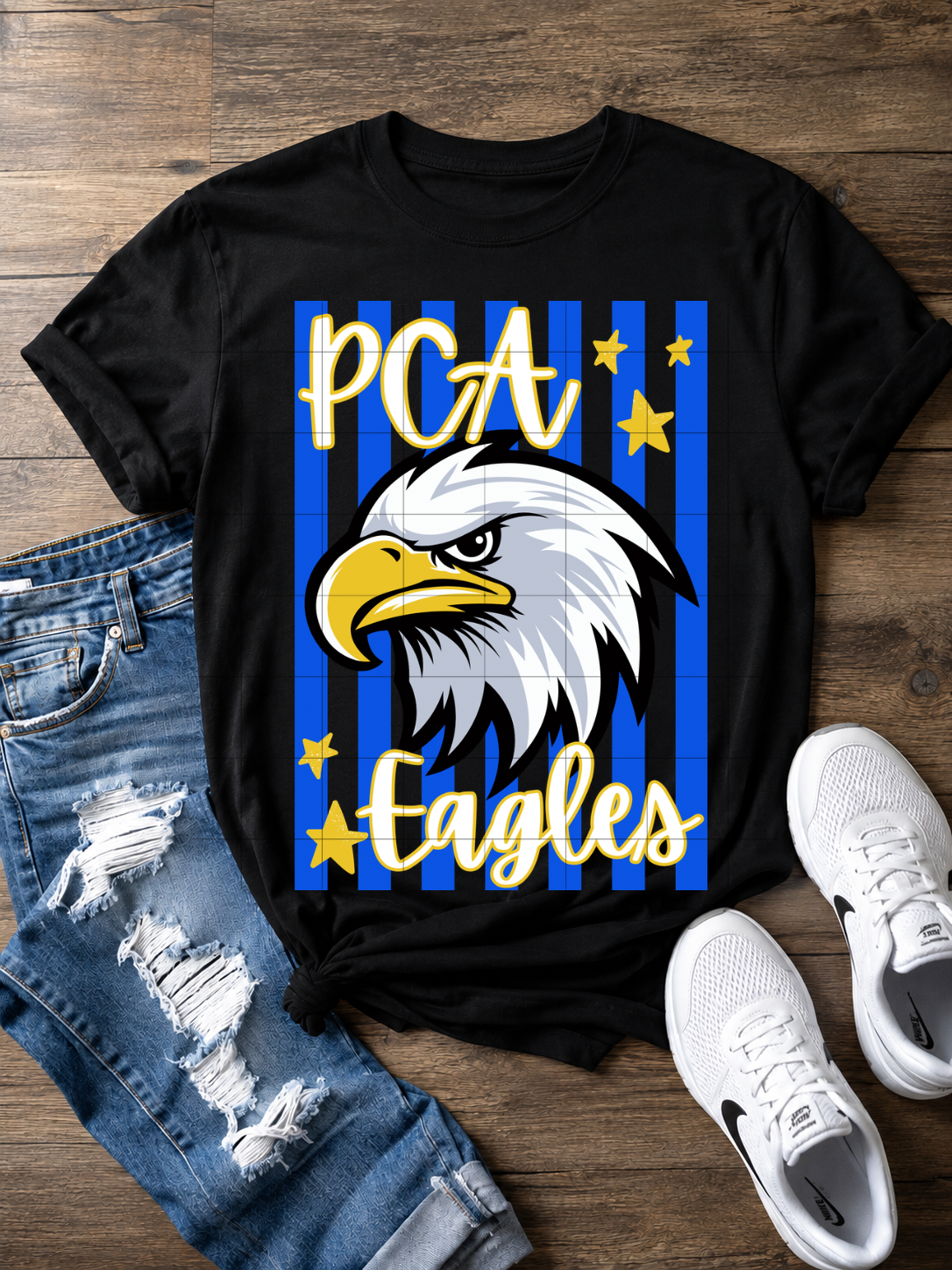 PCA Eagles Striped