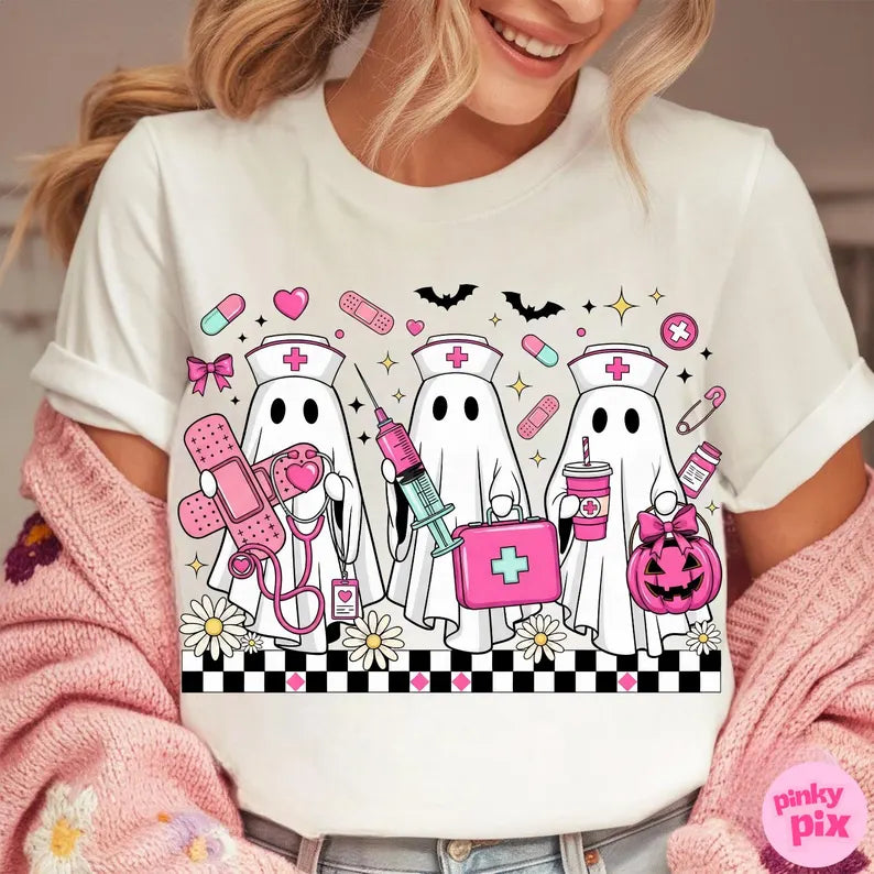 Pink Nurse Boo